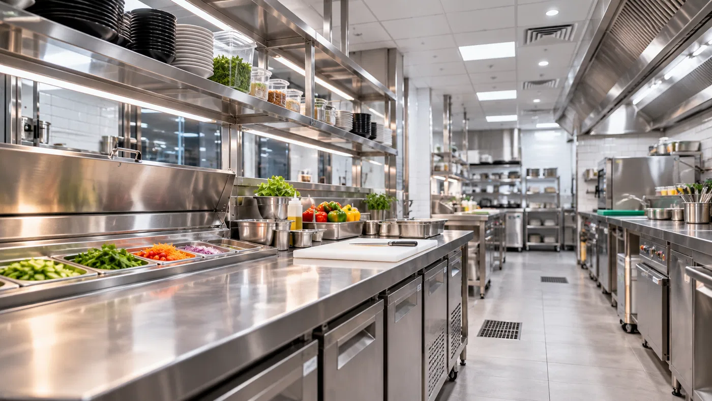 Pure Delight commercial preparation kitchen